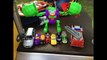 Hot wells cars in the park slides race car fire engine superman joker batman FRENCH TOYS SUPERHERO