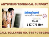 call 1-877-775-2869 for anti virus technical support services