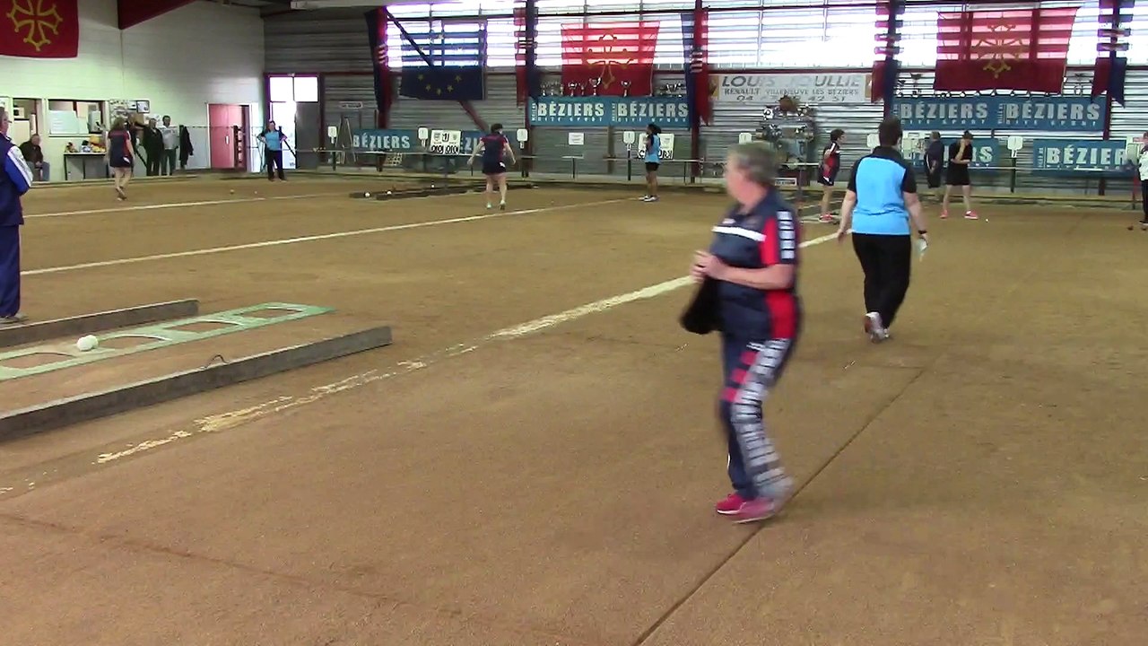 Second tour, point de précision, Béziers contre Digoin, Club Elite Féminin J3, Sport Boules, Saison 2015-2016