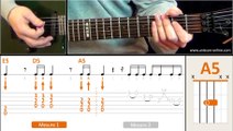 Jouer Back in black ( ACDC ) - Cours guitare. Tuto + Tab