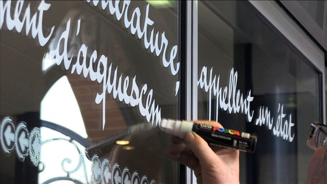 Festival Lettres d'Automne 2015 Agnès Desarthe, la musique des mots - Calligraphies dans les rues de Montauban