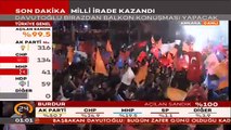 Başbakan Ahmet Davutoğlu 1 Kasım Balkon Konuşması 2015 Genel Seçim