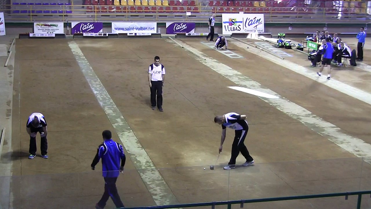 2ème tour, 1er tir de précision, St-Vulbas contre Aix-les-Bains, Club Elite Masculin J3, Sport Boules, Saison 2015-201
