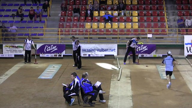 3ème tour, tir progressif, Saint-Vulbas contre Aix-les-Bains, Club Elite Masculin J3, Sport Boules, Saison 2015-2016