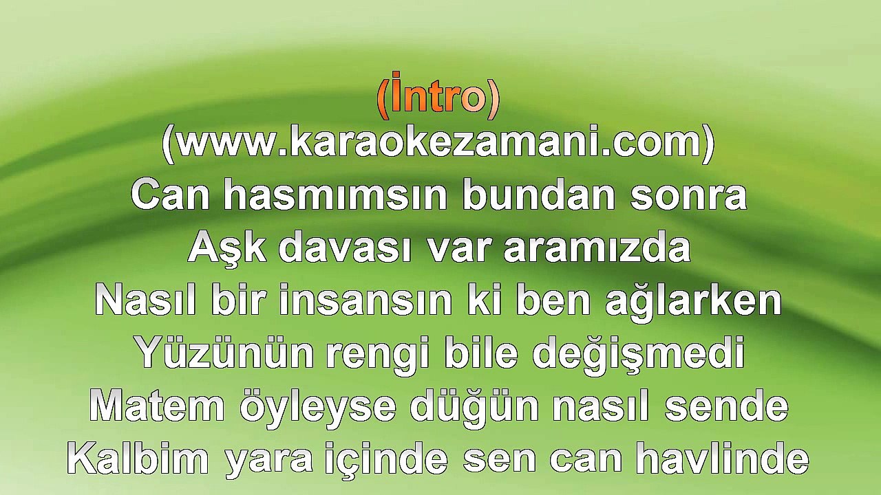 Pınar Darcan - Can Hasmım - 2012 TÜRKÇE KARAOKE