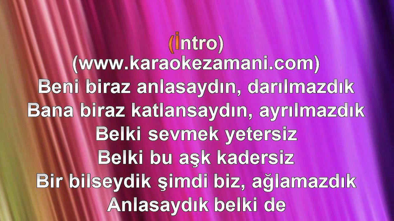 Rafet El Roman - Beni Biraz Anlasaydın - (2012) TÜRKÇE KARAOKE