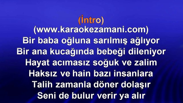 Rafet El Roman - Bir Melek Diliyorum - 2011 TÜRKÇE KARAOKE
