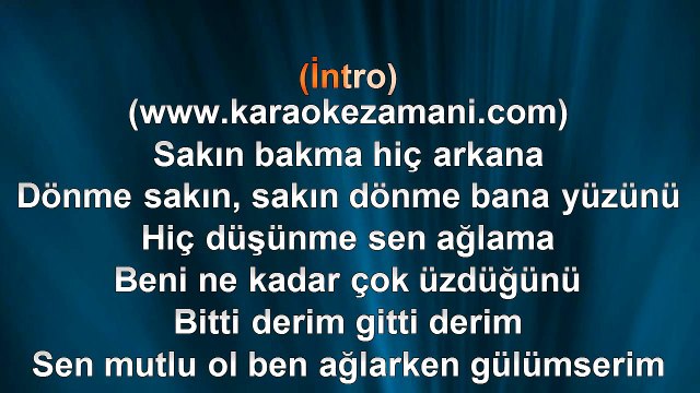 Recep Aktuğ - Sen Ağlama - (Yaşar Güvenir) - (2011) TÜRKÇE KARAOKE