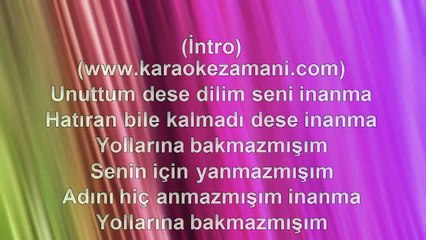 Safiye Doğanay - Gururum Dilime Vurdu Gel - 2015 TÜRKÇE KARAOKE
