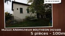 A vendre - maison/villa - ANDREZIEUX BOUTHEON (42160) - 5 pièces - 100m²