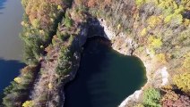 Epic Cliff Diving Session In Vermont