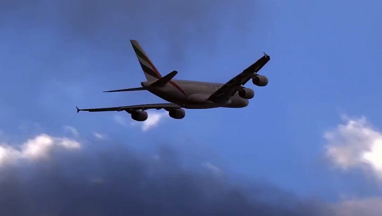 Emirates A380 Plane Cuts Cloud  Cloudkicker