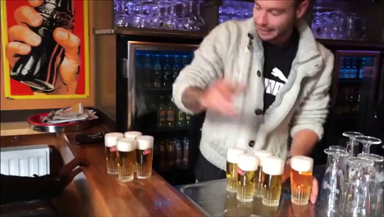 Epic Bartending Tips  How to Serve 9 Beers at Once