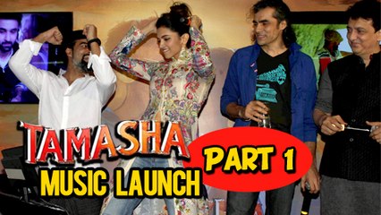 Deepika Padukone Ranbir Kapoor Have Fun At TAMASHA Music Launch | Part 1
