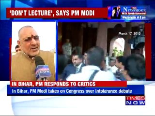 Giriraj Singh on Congress intolerance