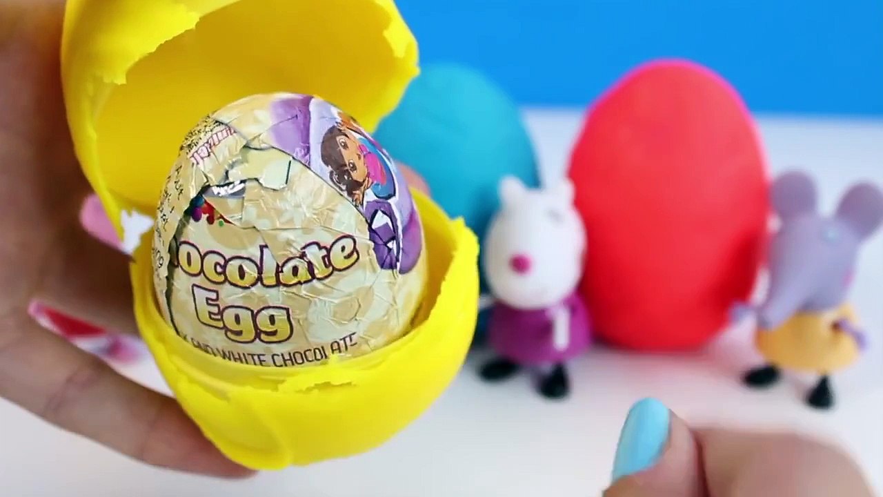 Peppa Pig Play Doh Surprise Eggs Peppa Pig Toys Juguetes de Peppa Pig Huevos Sorpresa de P