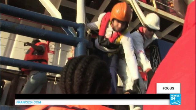 À bord d’un navire de MSF qui porte secours aux migrants au large des côtes libyennes