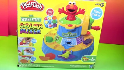 Play Doh Color Mixer Learn Colors as Elmo Talks With Cookie Monster Sesame  Street toy Revi - Dailymotion Video