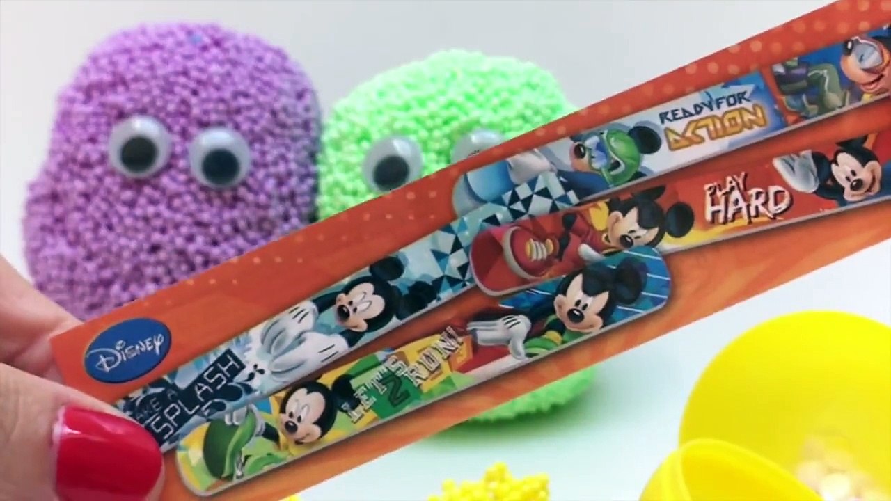 Play Foam Surprise Eggs Mickey Mouse Hello Kitty Angry Birds Toys Fancy Foam Eggs Huevos S