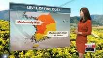 Mild Tuesday forecast, high fine dust levels in some areas