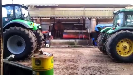 John deere 9630T vs Case quadtrac STX535 Tug of war 2