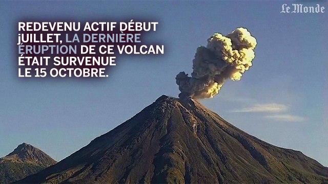 Au Mexique, le Colima encore en éruption