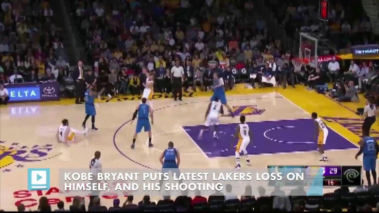 Kobe Bryant puts latest Lakers loss on himself, and his shooting