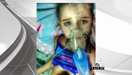 Une petite fille très courageuse