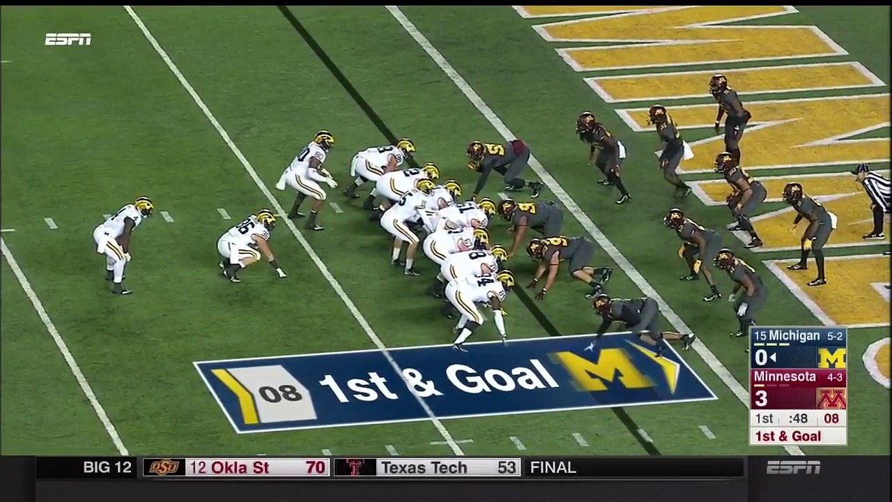 2015 Michigan Offense vs. Minnesota Every Snap