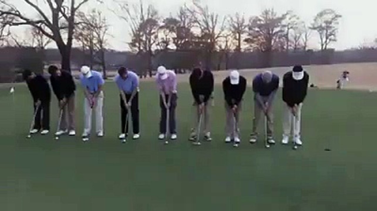 Great golf shots simultaneously