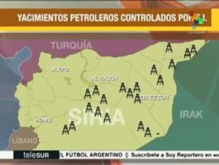 Mapa: El control ilegal de yacimientos de crudo por el Estado Islámico