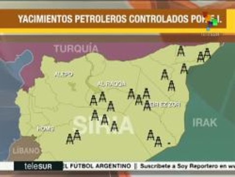 Mapa: El control ilegal de yacimientos de crudo por el Estado Islámico