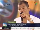 Pdte. Correa aclara datos sobre déficit fiscal de Ecuador