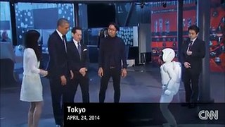 Technology | President Obama Plays Soccer With Japanese Robot Asimo