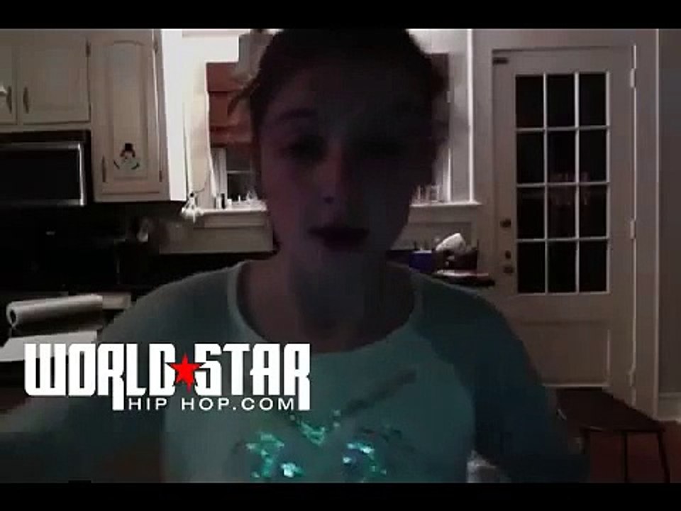 Little Girl falls off chair