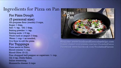 Watch Oven Pizza Recipe Video Online Free Recipes On Dailymotion