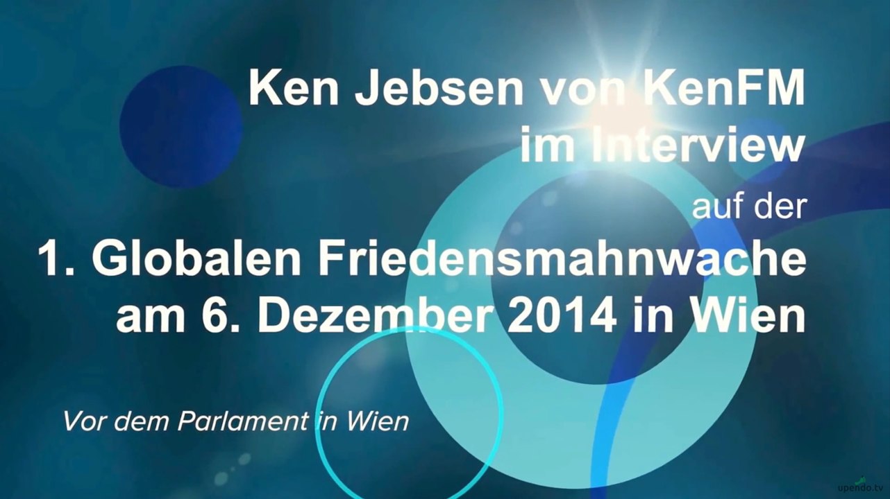 Ken Jebsen von KenFM im Interview auf der 1. Globalen Friedensmahnwache in Wien