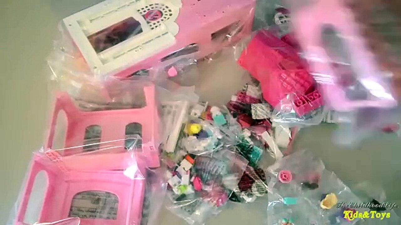 Barbie Mega Blocks  Build N Style Luxury Mansion with Barbie dolls - Barbie Life in the Dream House HD 2015