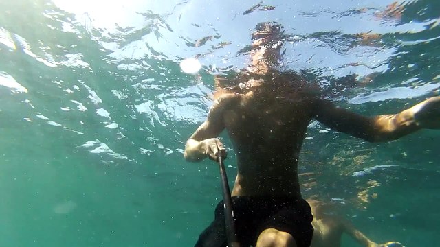 Diver Diving Deep Down.. Laguna, CA