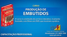 Curso Produção de Embutidos   Linguiça Calabresa   Cursos CPT