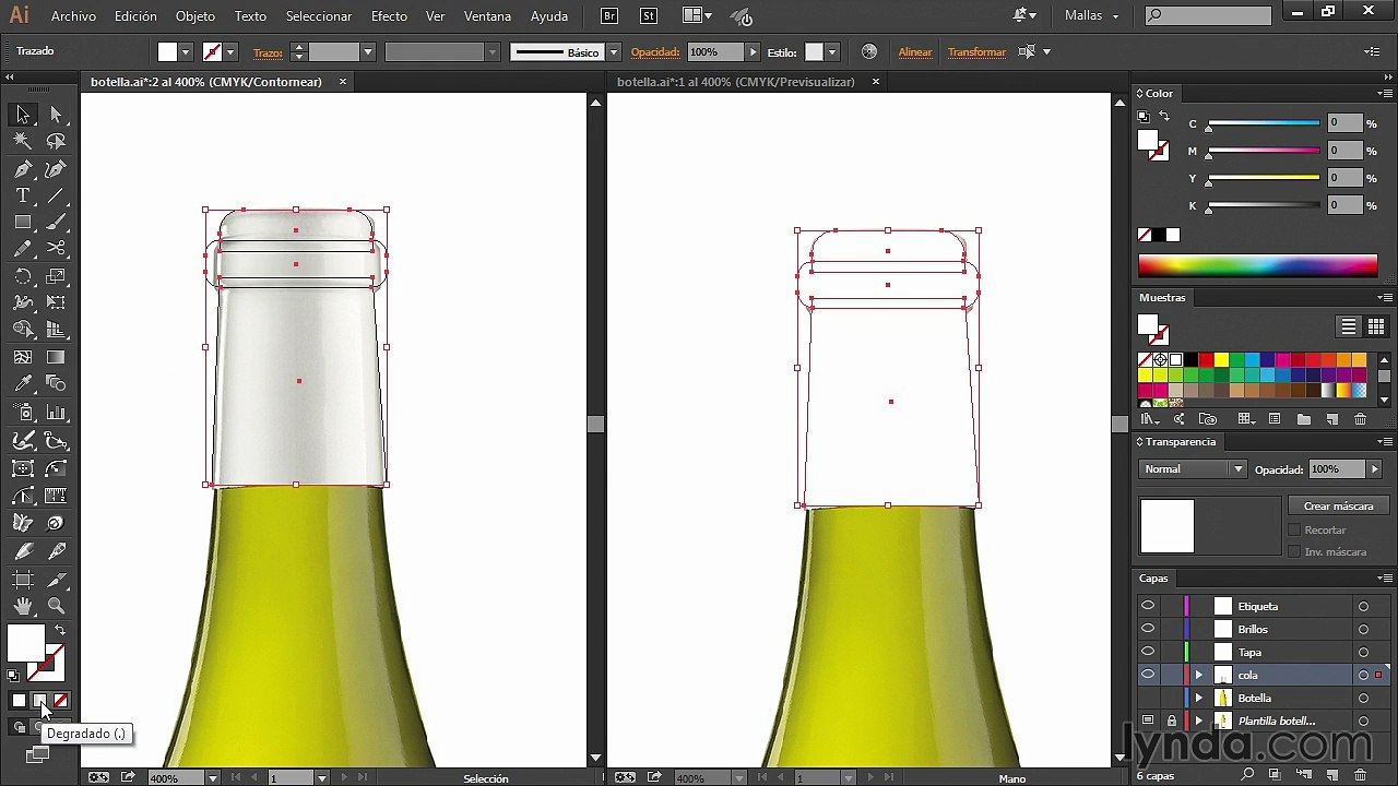 29.Dibujo de la tapa de la botella