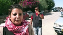 Cisjordanie: des étudiants palestiniens manifestent à Abou Dis