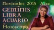 Horóscopo GEMINIS, LIBRA y ACUARIO, Noviembre 2015 Signos de Aire por Jimena La Torre