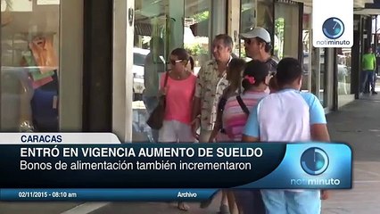 Entró en vigencia aumento del salario mínimo