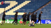 L'entrainement du PSG à Bernabeu avant Real Madrid / PSG en UEFA Champions League