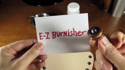 how to burnish leather the faster and easier way