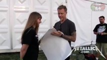 Metallica - James moves a girl to tears and hugs her at Meet&Greet