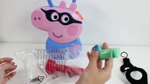 Peppa Pig Georges Super Hero Case George Superhéroe Juguetes de Peppa Pig Toy Videos