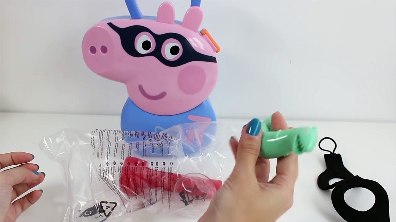 Peppa Pig Georges Super Hero Case George Superhéroe Juguetes de Peppa Pig Toy Videos