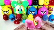 18 Surprise Eggs, Dragon surprise eggs, spiderman, minions, mickey mouse clubhouse, dinosa